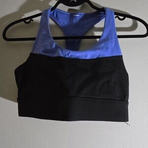 Virus Black and Blue Sports Bra